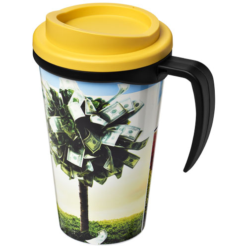 Mug isolant Brite-Americano® grande 350ml Noir / Jaune